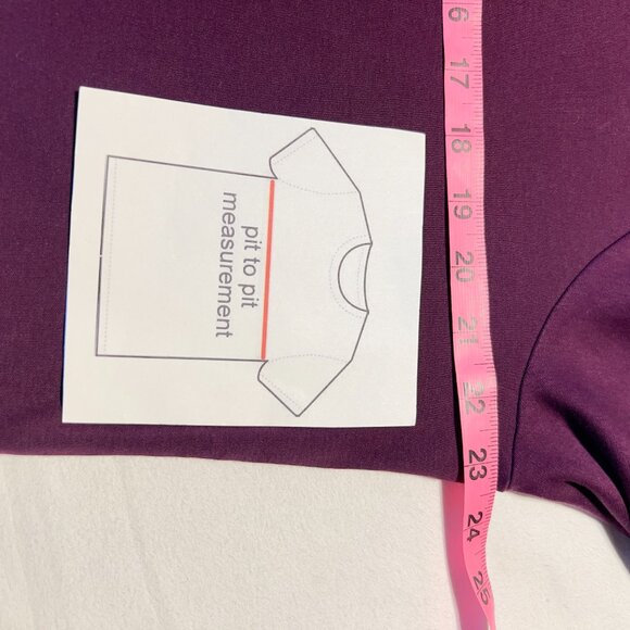 L.L.Bean Plum/Berry Purple 100% Cotton Turtleneck-T XL REG Warm Fall Layer Basic - Picture 8 of 9